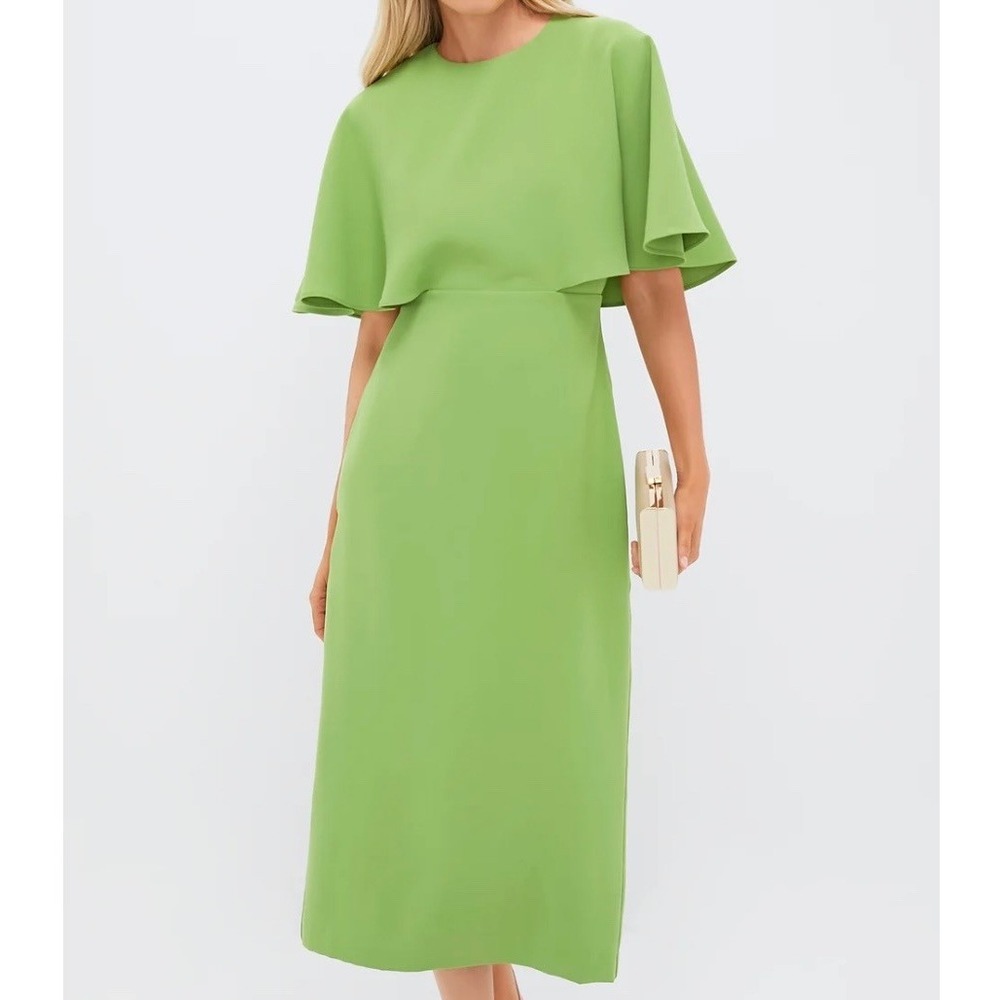 Pomander Place Lawn Green Cape Leah Dress Size 10 Mod Retro Chic Tuckernuck